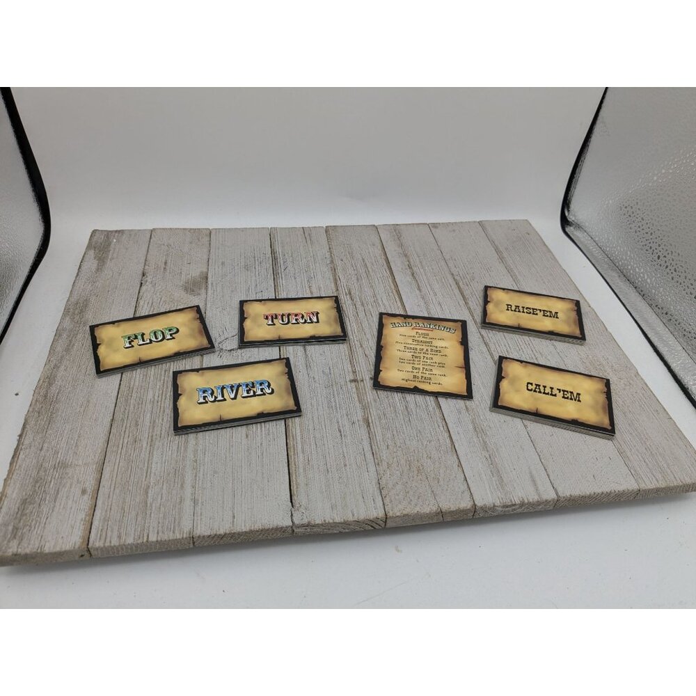 Hold'Em-opoly Poker Ed Game Replacement Cards Call'Em Raise'Em Flop Turn River